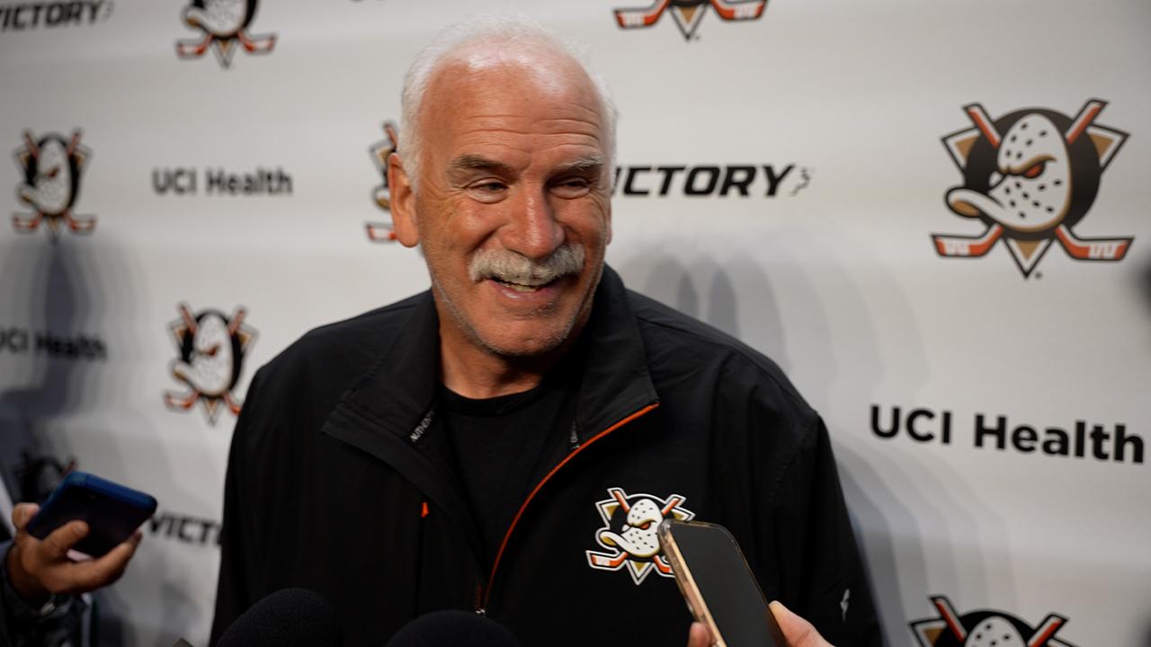 Victory+ - Ducks Preseason Morning Skate: Joel Quenneville