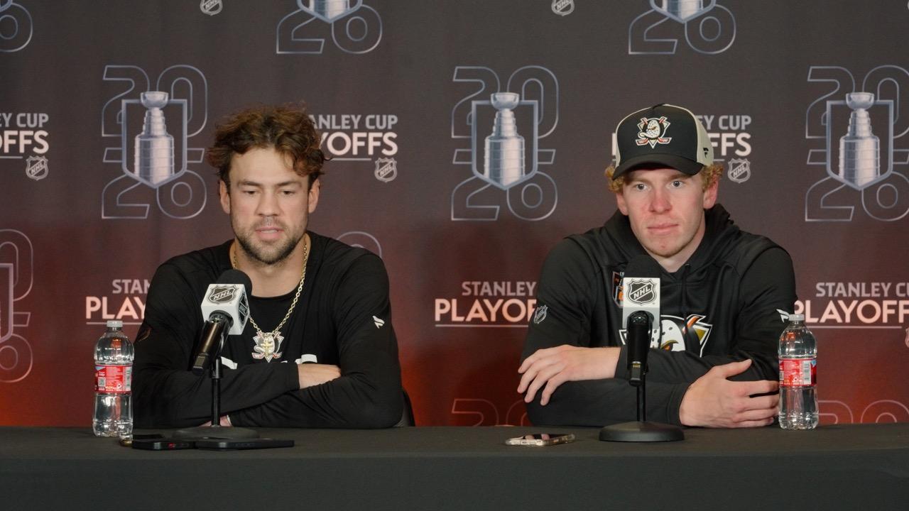 Victory+ - Ducks Podium: Ryan Poehling & Jackson LaCombe