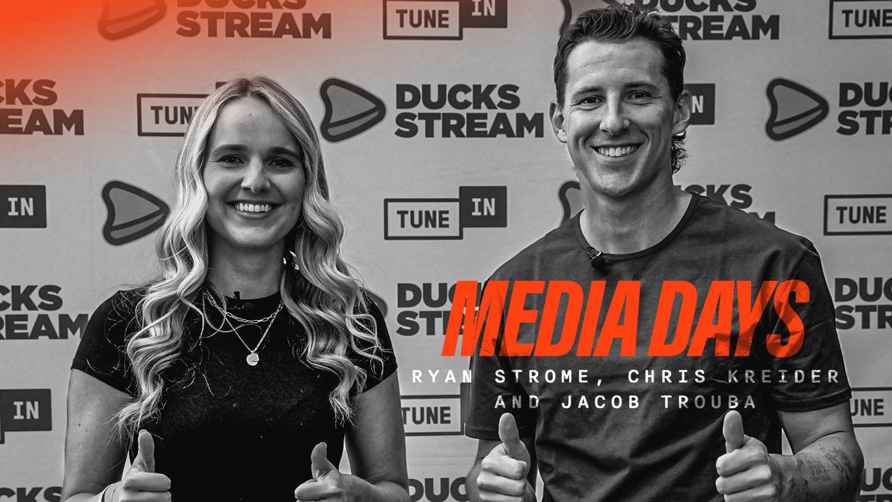 Victory+ - Anaheim Ducks Media Days: Ryan Strome, Chris Kreider and Jacob Trouba