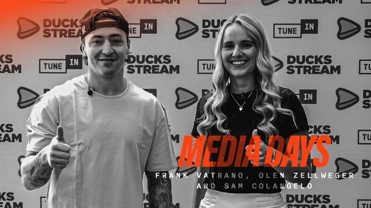 Victory+ - Anaheim Ducks Media Days: Frank Vatrano, Olen Zellweger and Sam Colangelo