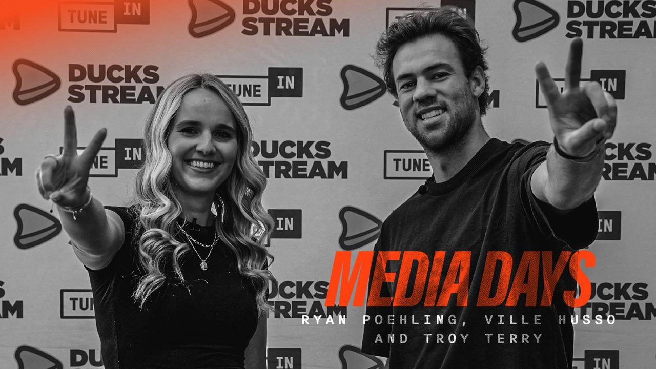 Victory+ - Anaheim Ducks Media Days: Ryan Poehling, Ville Husso and Troy Terry