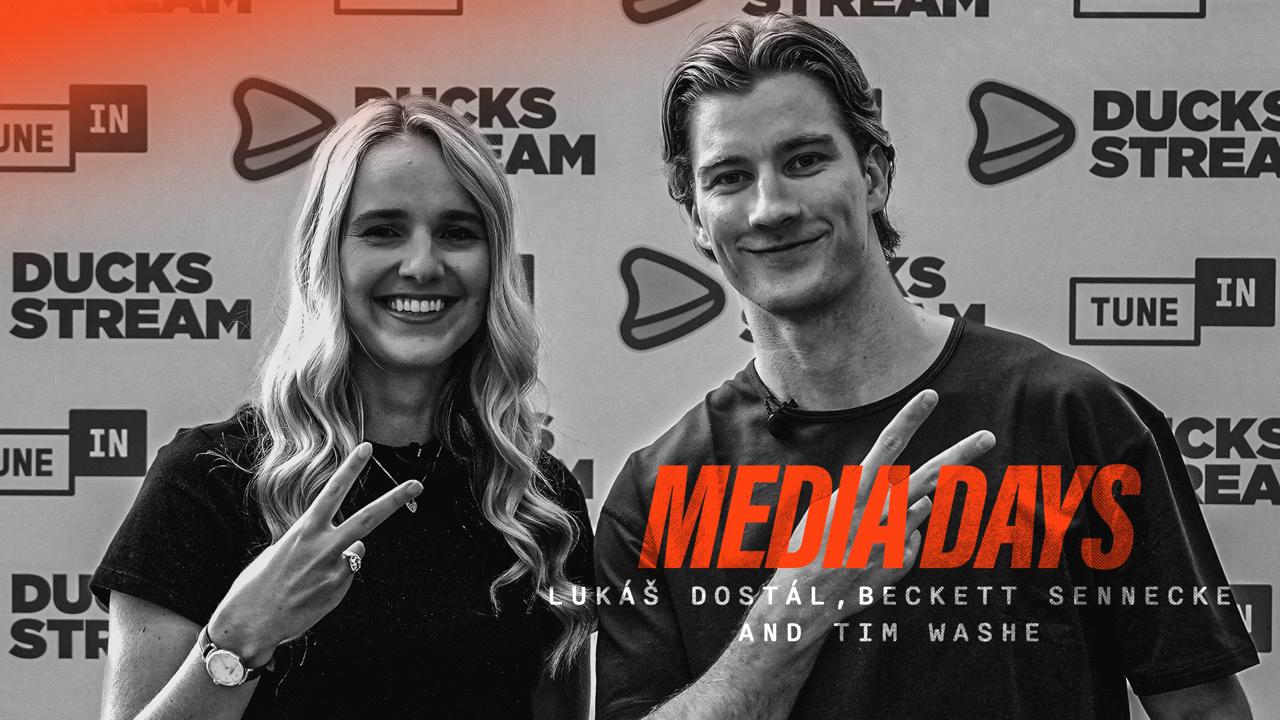 Victory+ - Anaheim Ducks Media Days: Lukáš Dostál, Beckett Sennecke and Tim Washe