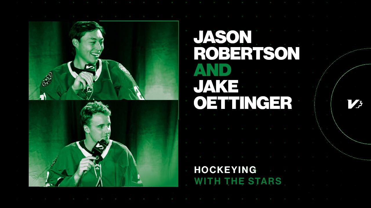 Victory+ - Hockeying with the Stars: Jason Robertson and Jake Oettinger