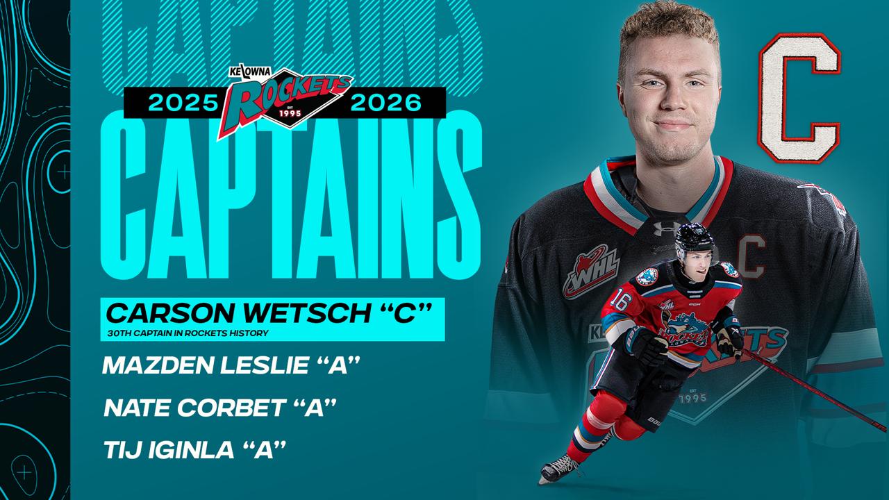 Victory+ - Kelowna Rockets Captain Announcement