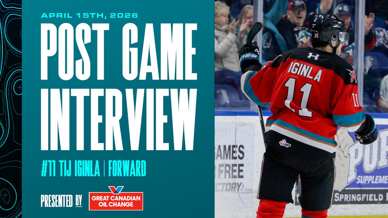 Victory+ - Post Game Interview: Tij Iginla 04/15