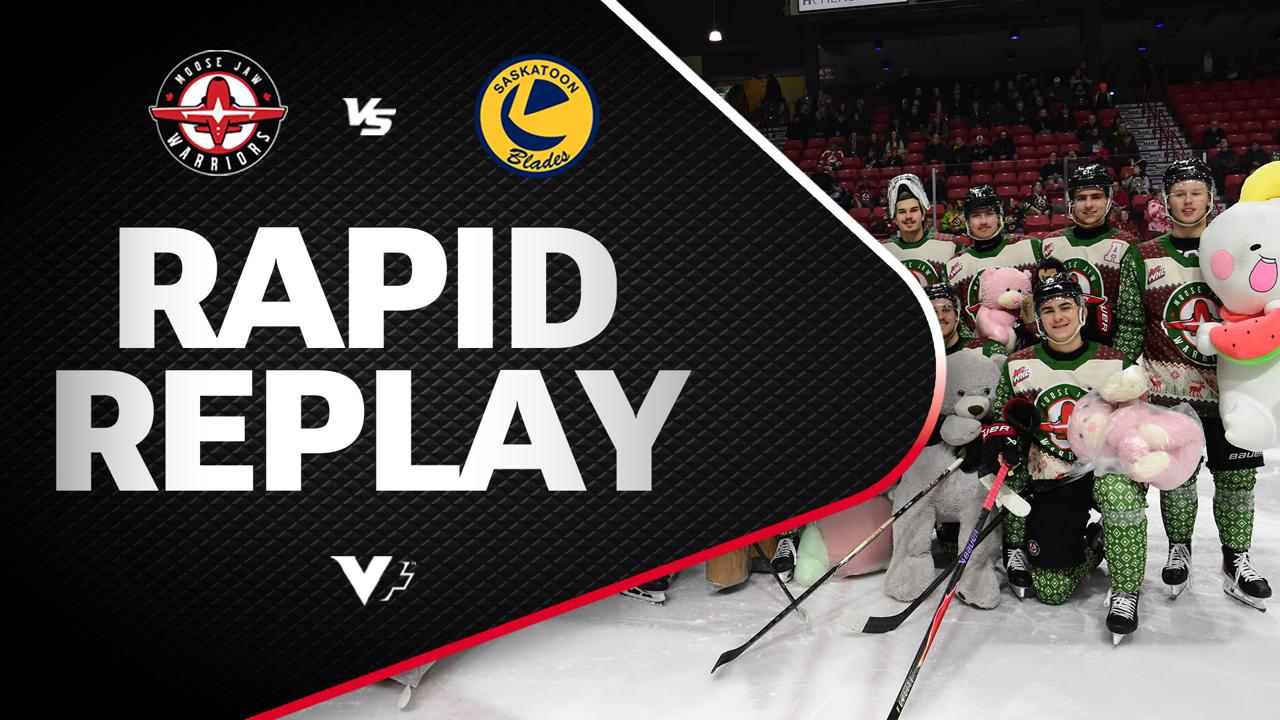 Victory+ - Rapid Replay: Saskatoon Blades at Moose Jaw 12/13