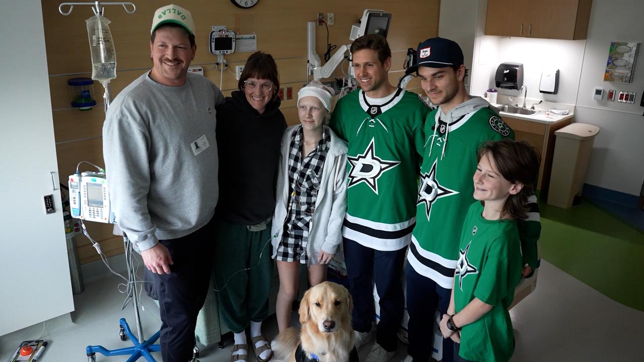 Victory+ - Dallas Stars Players Visit Children's Health