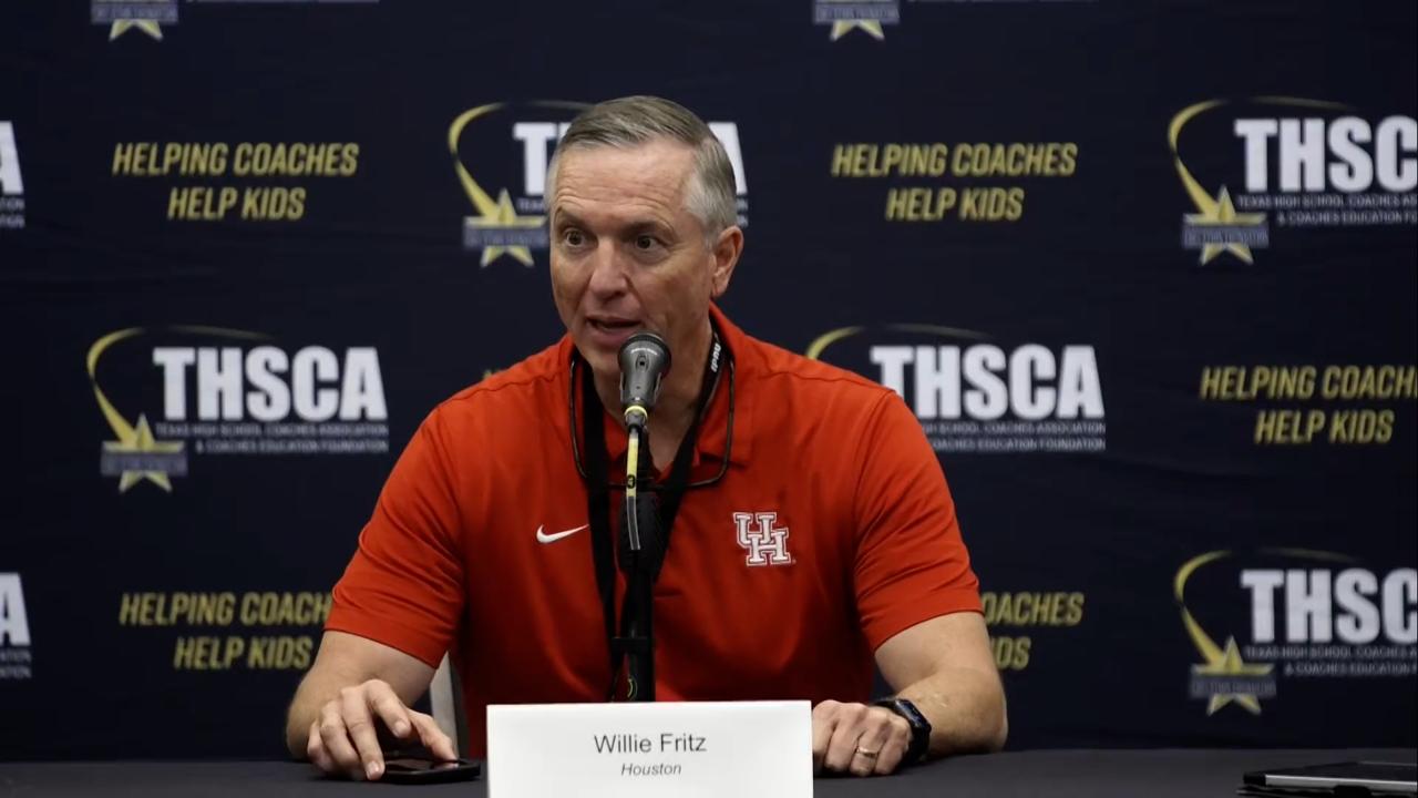 Victory+ - Houston Head Coach Willie Fritz Presser