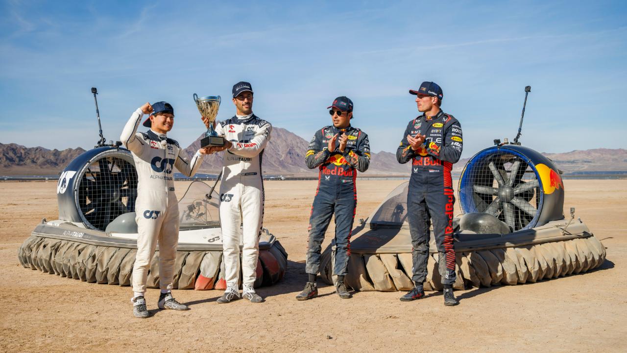 Victory+ - F1 Drivers vs Hovercraft