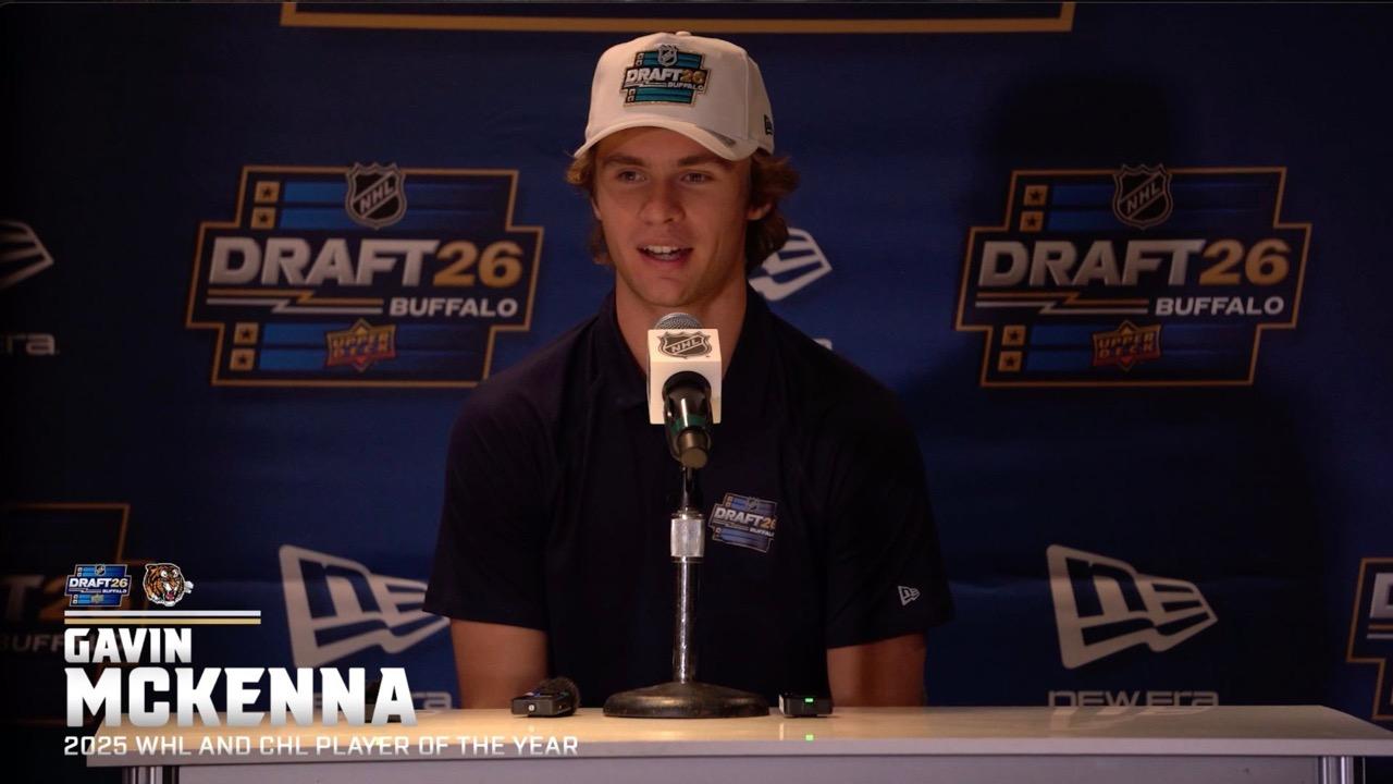 Victory+ - Gavin McKenna Draft Day Media Interview