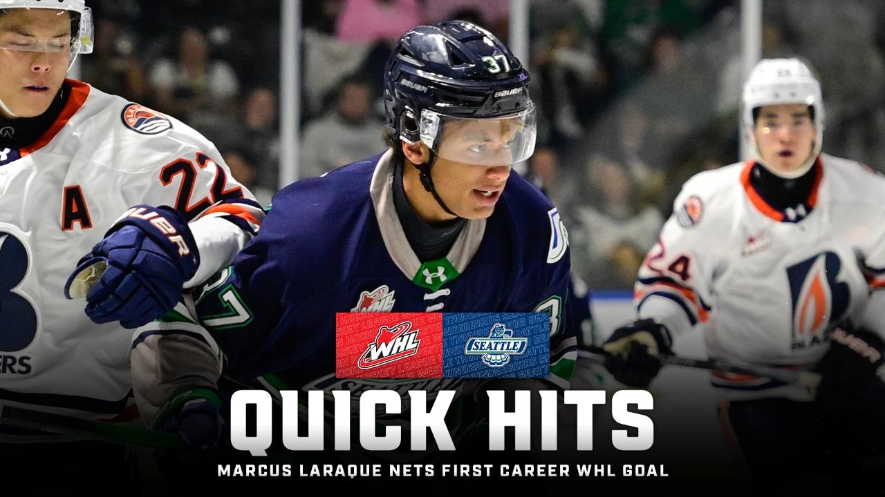 Victory+ - Marcus Laraque nets first career WHL goal