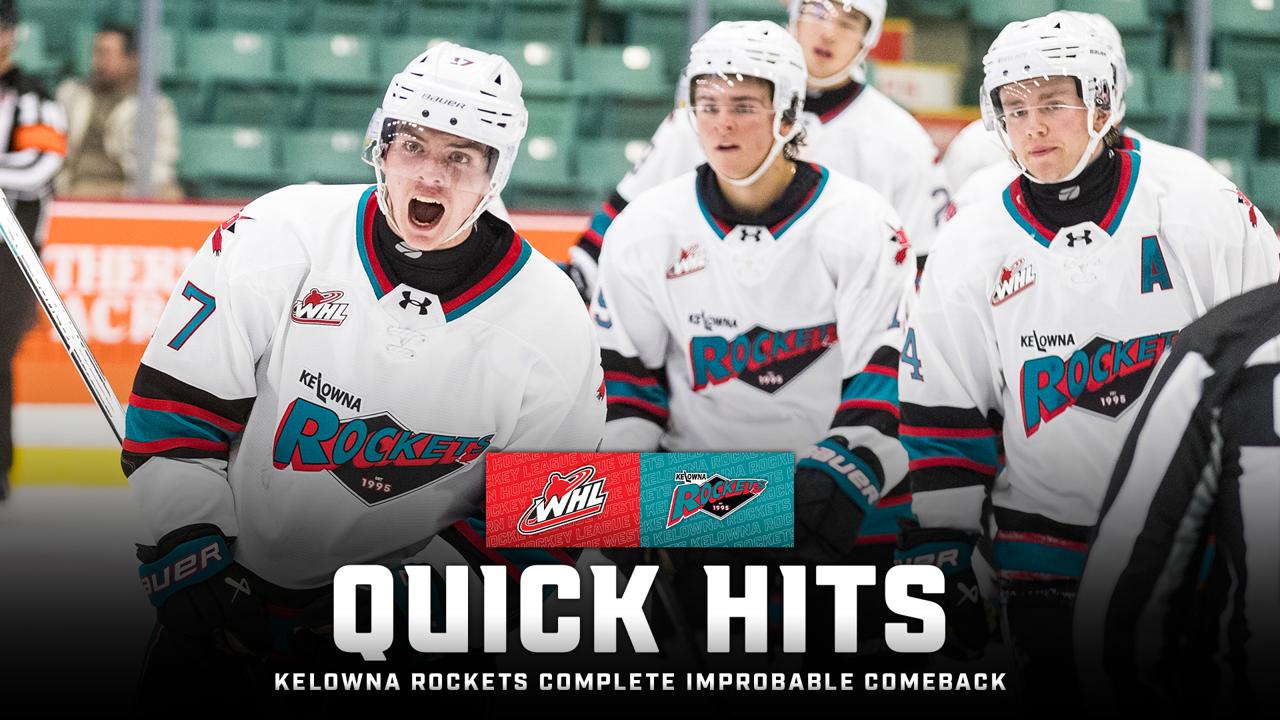 Victory+ - Kelowna Rockets complete comeback against Prince George