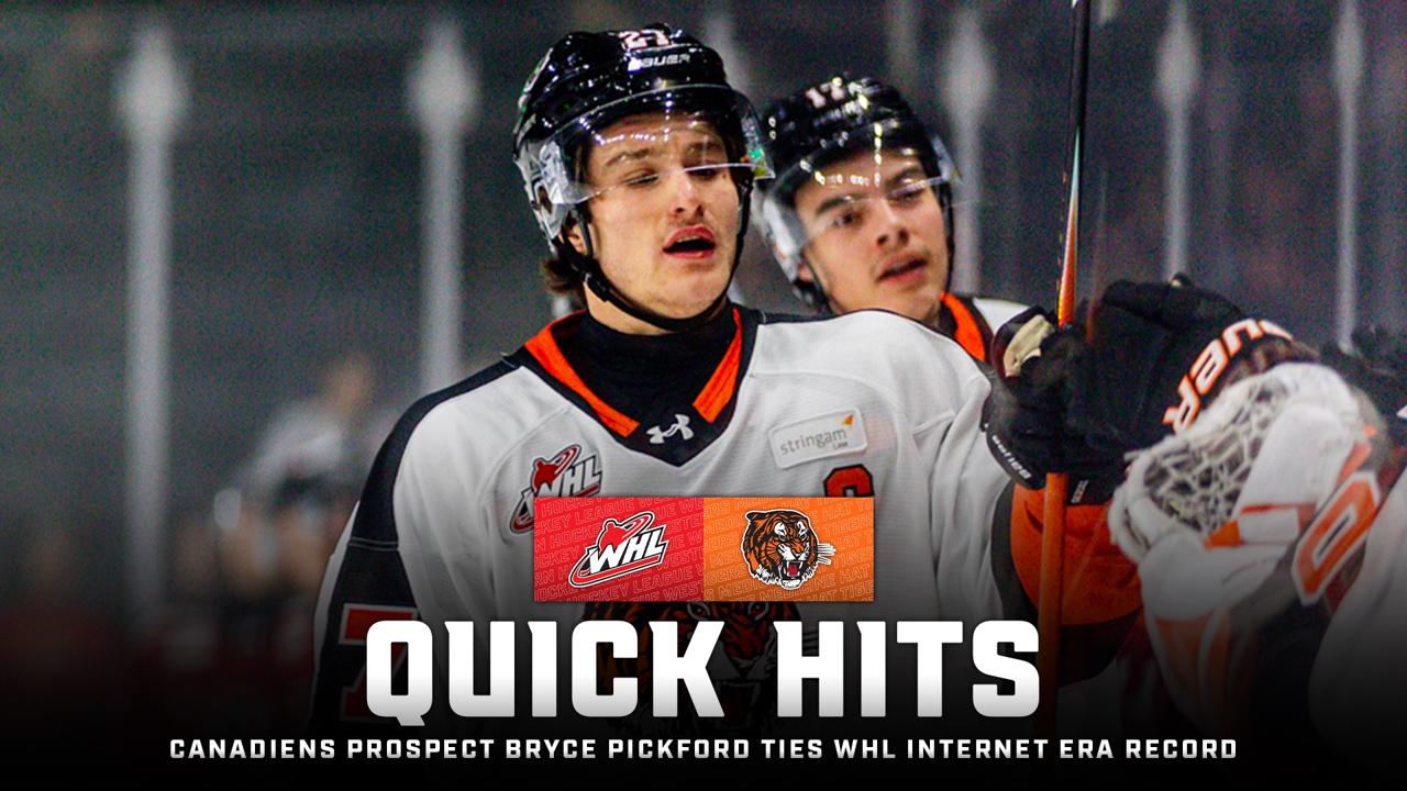 Victory+ - Canadiens prospect Bryce Pickford nets 32