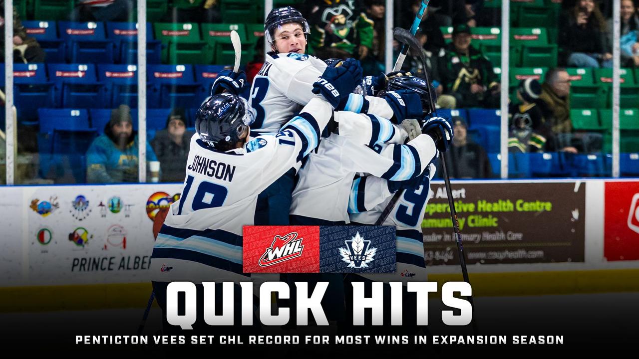 Victory+ - Penticton Vees Set CHL Record for Most Wins in Expansion Season