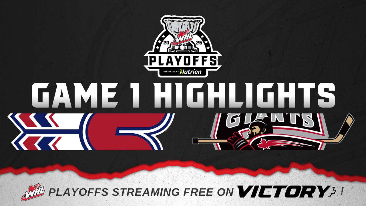 Victory+ - Spokane Chiefs at Vancouver Giants – Game 1 || 2025 WHL Playoffs Highlights