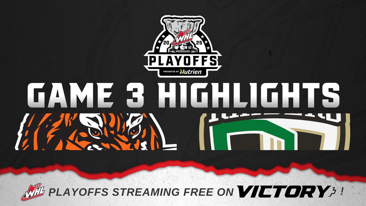 Victory+ - Medicine Hat Tigers at Prince Albert Raiders – Game 3 || 2025 WHL Playoffs Highlights