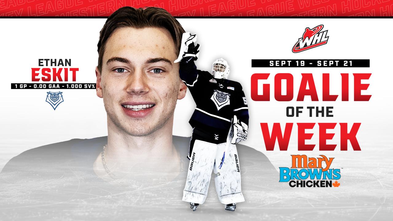 Victory+ - Ethan Eskit - Goaltender of the Week