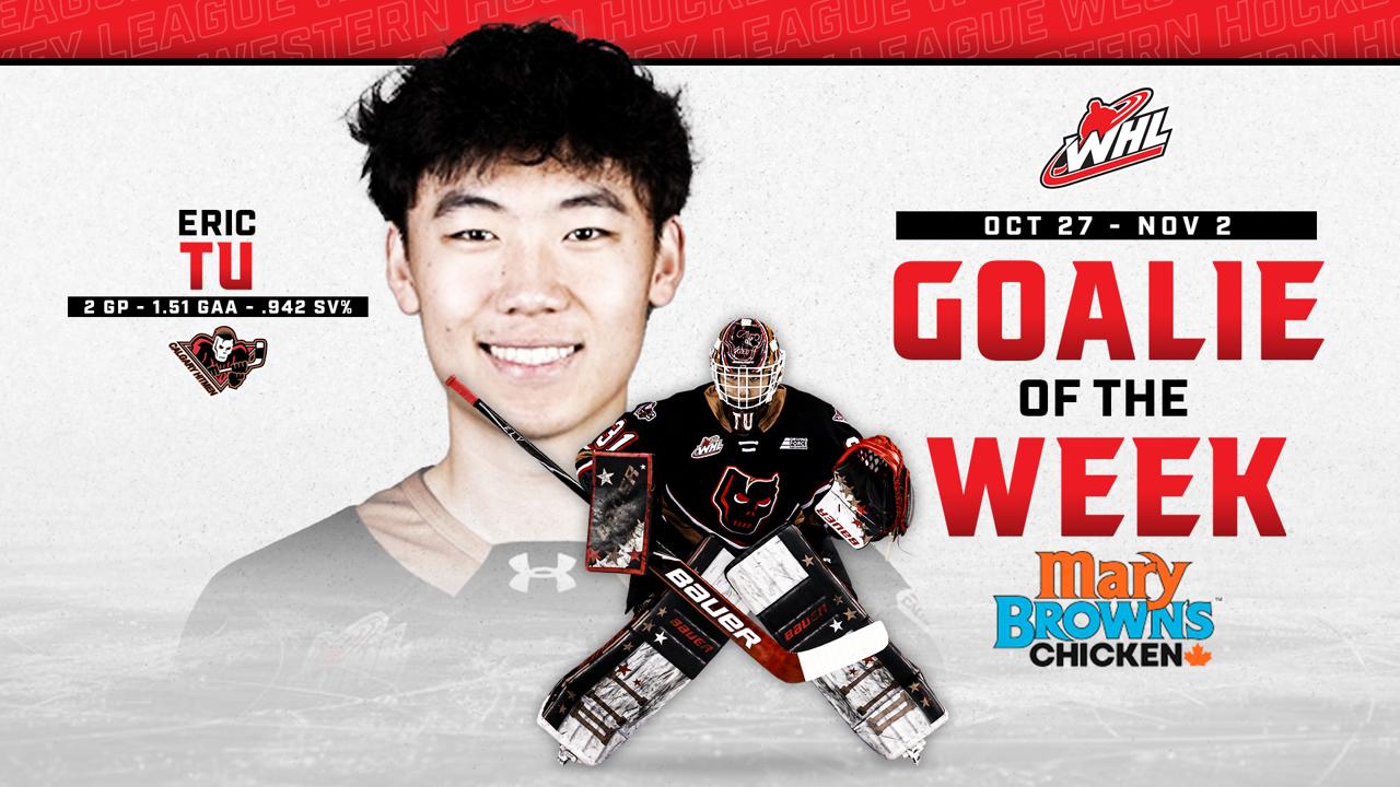 Victory+ - Eric Tu - Goaltender of the Week