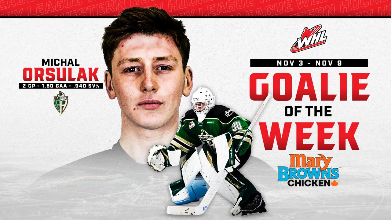 Victory+ - Michal Orsulak - Goaltender of the Week