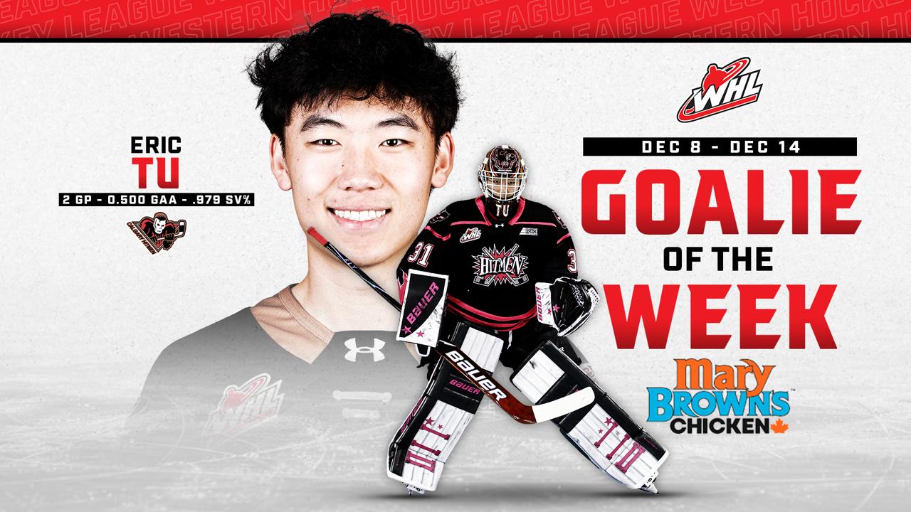 Victory+ - Eric Tu - Goaltender of the Week