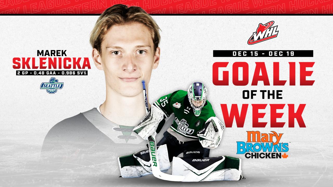 Victory+ - Marek Sklenicka - Goalie of the Week