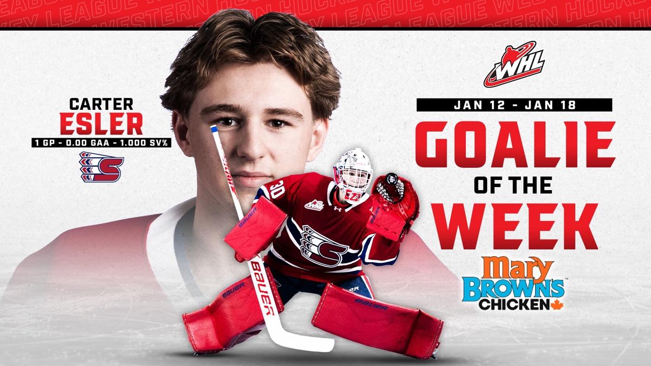 Victory+ - Carter Esler - Goalie of the Week