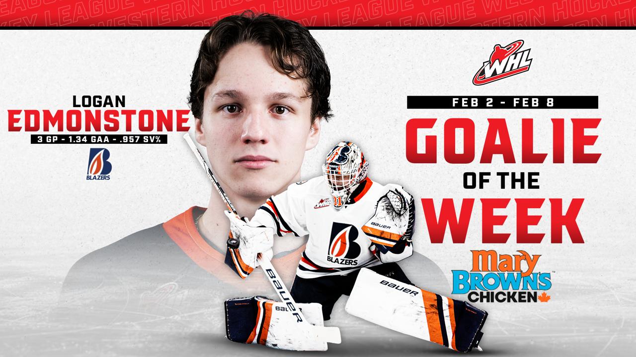 Victory+ - Logan Edmonstone - Goaltender of the Week