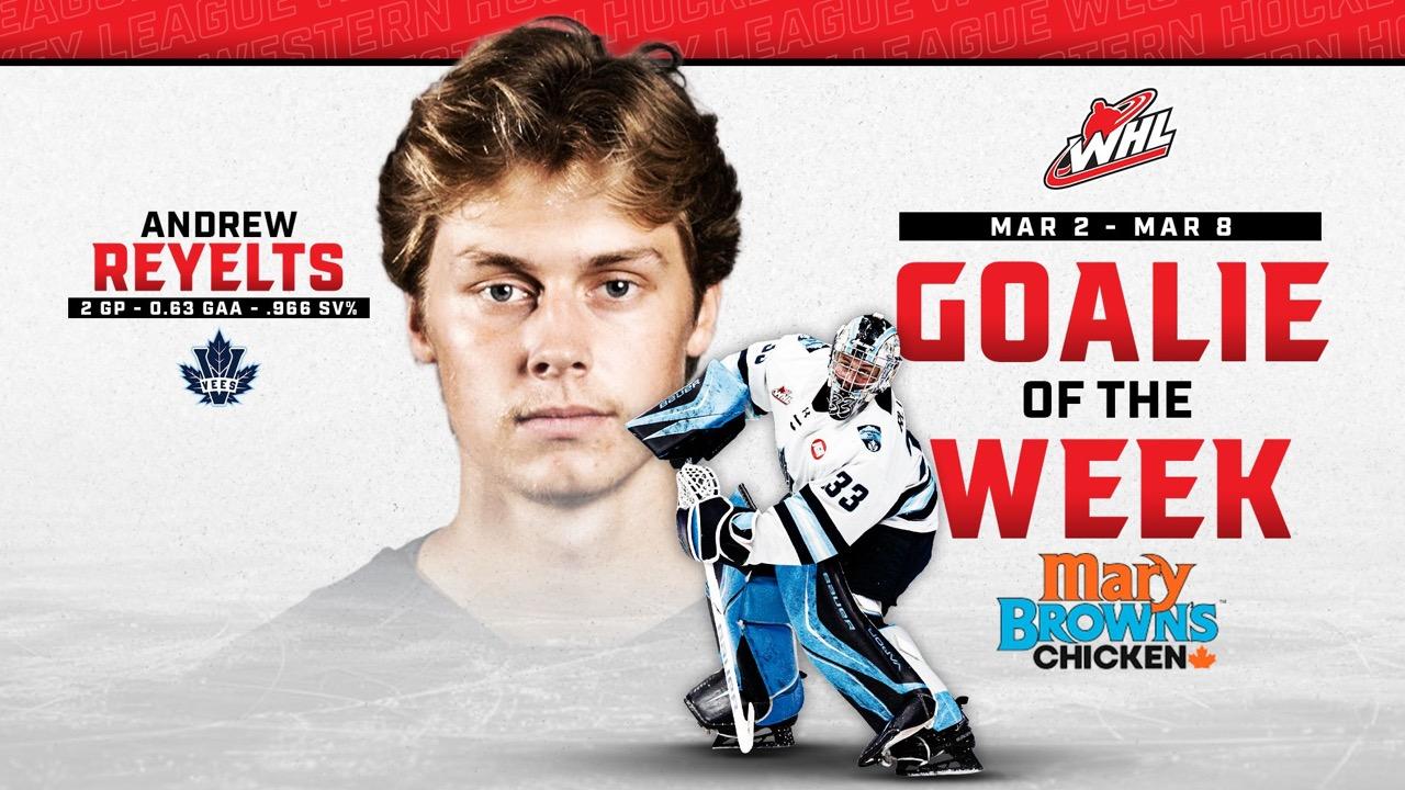 Victory+ - Andrew Reyelts - Goalie of the Week