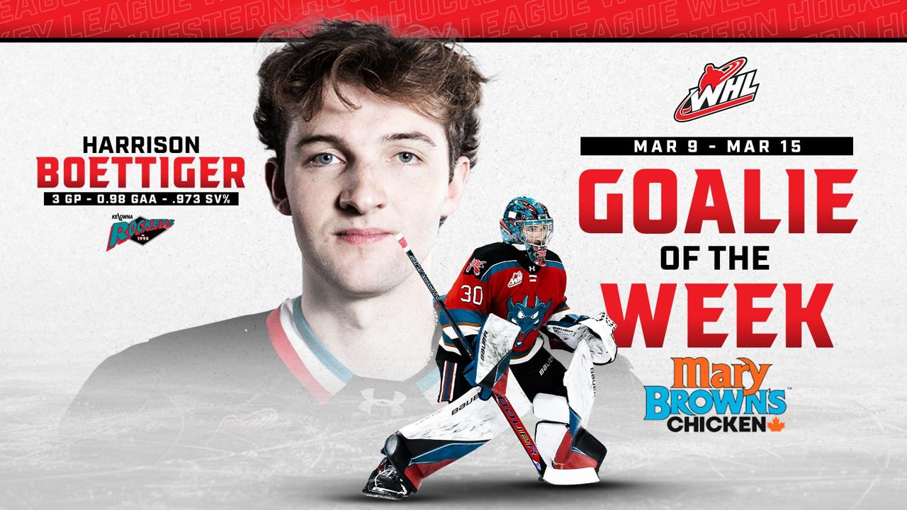 Victory+ - Harrison Boettiger - Goaltender of the Week