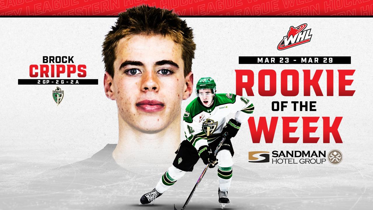 Victory+ - Brock Cripps - Sandman WHL Rookie of the Week