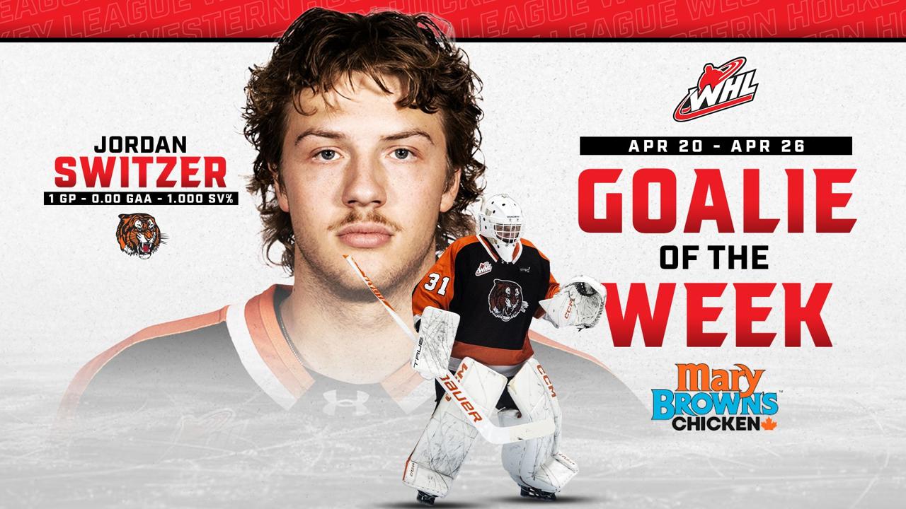 Victory+ -  Jordan Switzer - Goalie of the Week
