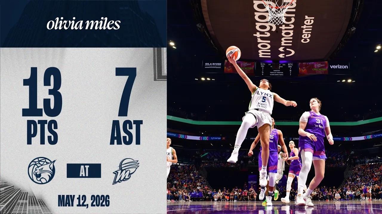 Victory+ - Olivia Miles scores 13 against Phoenix