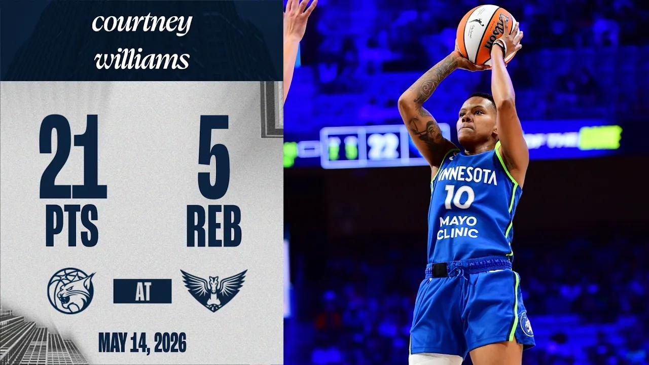 Victory+ - Courtney Williams goes off with 21 points against Wings