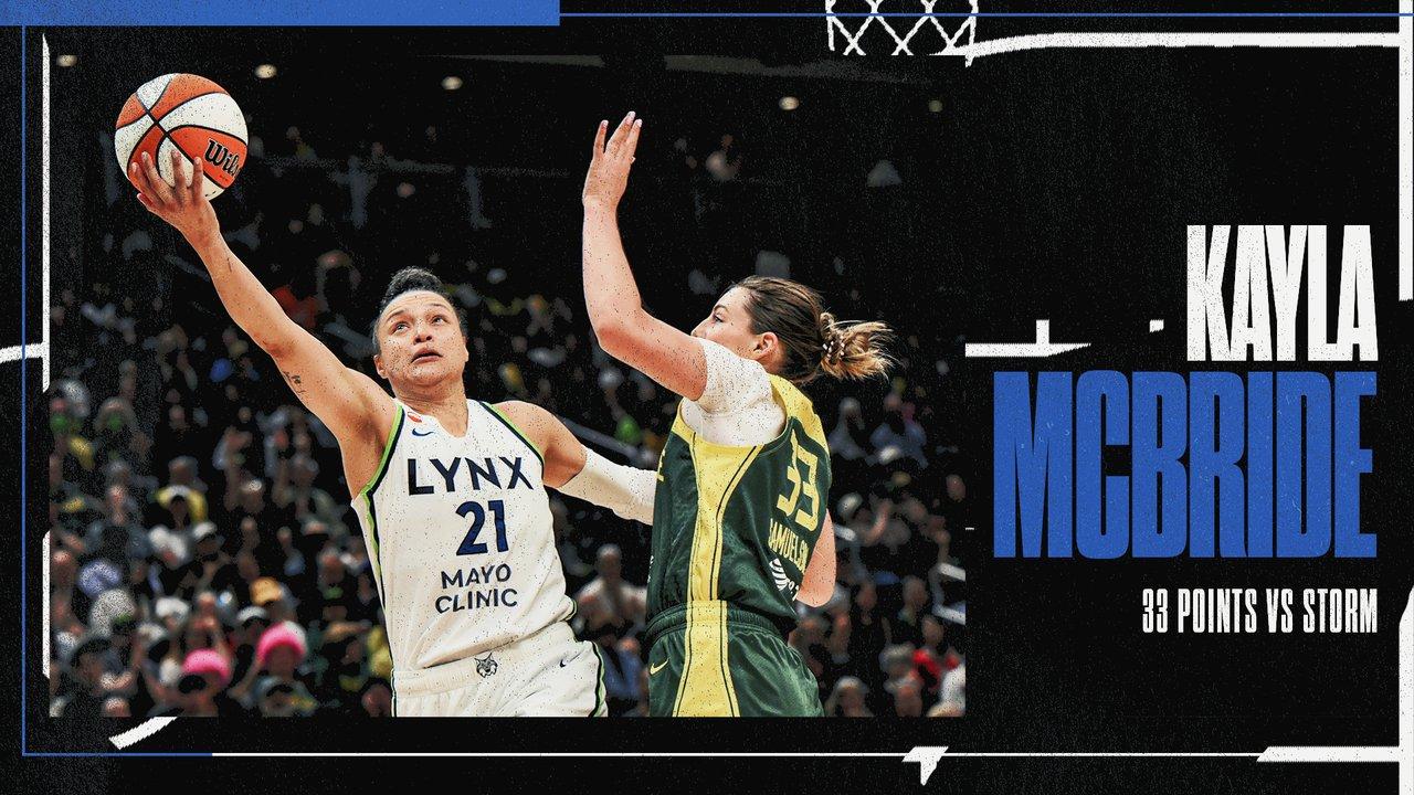 Victory+ - Kayla McBride hits 30-point mark for fifth time in 2026