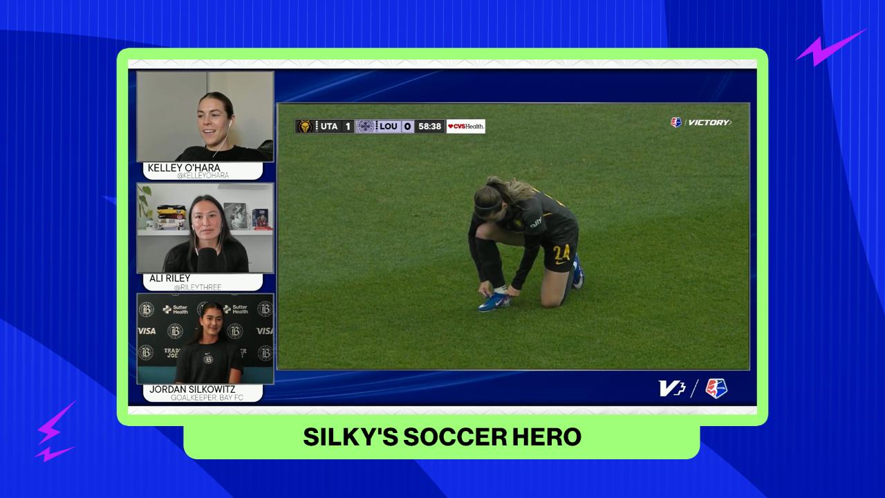 Victory+ - Jordan Silkowitz looks up to Kailen Sheridan