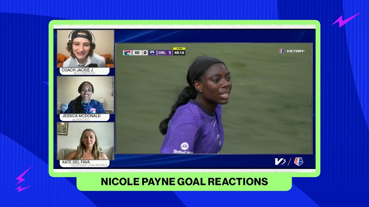 Victory+ - Nicole Payne's goal celebration steals the show
