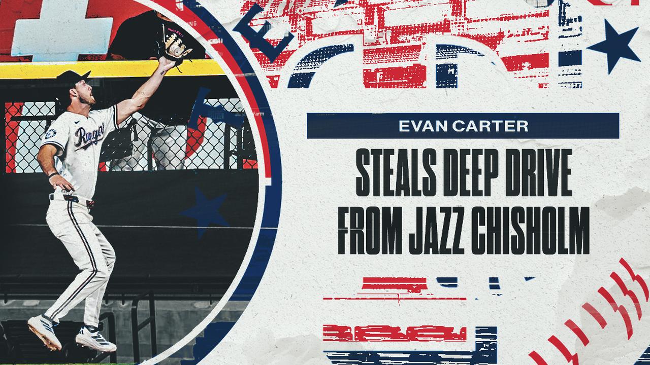 Victory+ - Evan Carter puts elite glove on display again